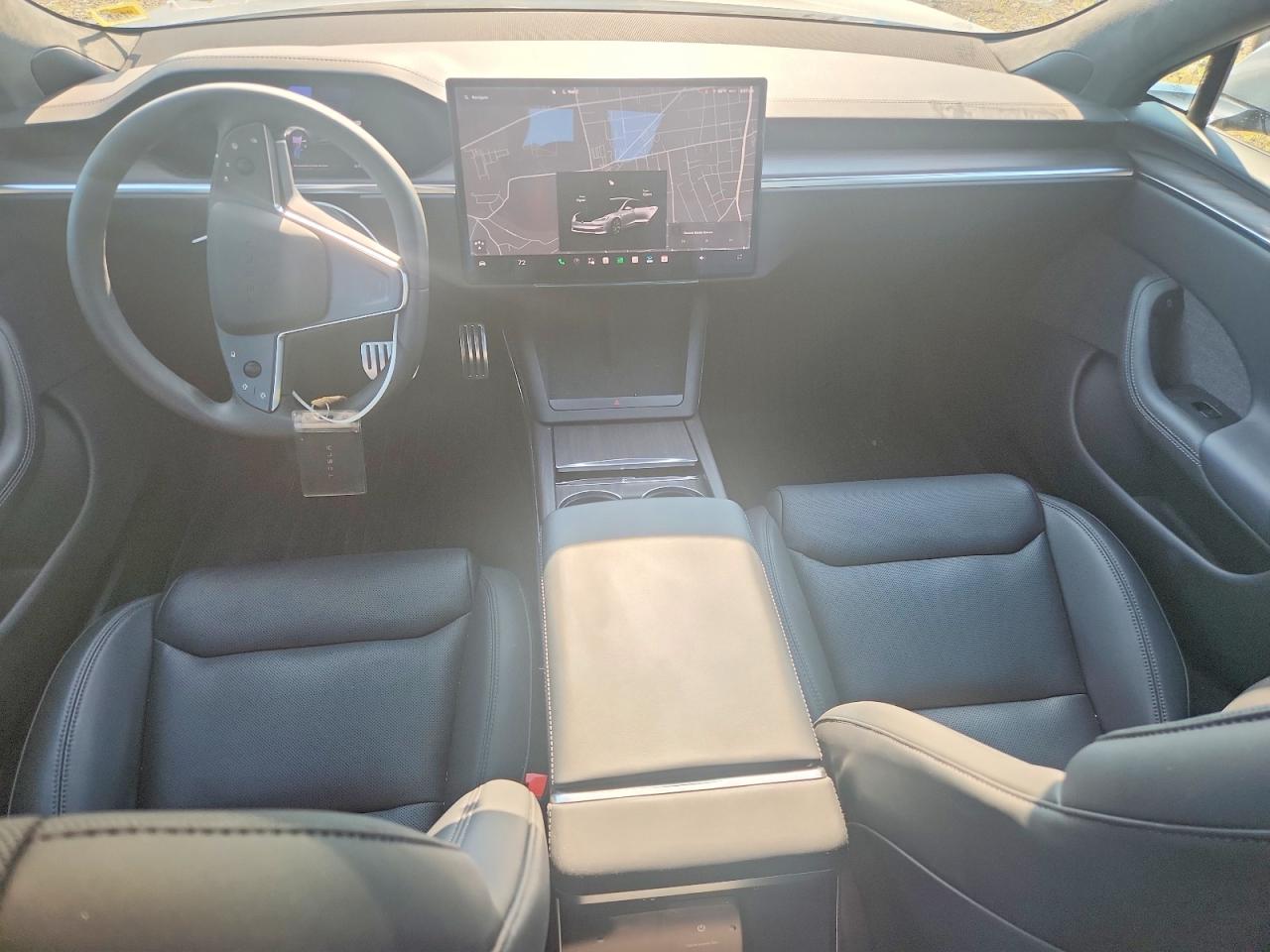 2025 Tesla Model S VIN 5YJSA1E53SF550300 COPART salvage auction — Front End, Sm - Salvage Title, sold $29,500 on 2026-09-25 (photo 8)