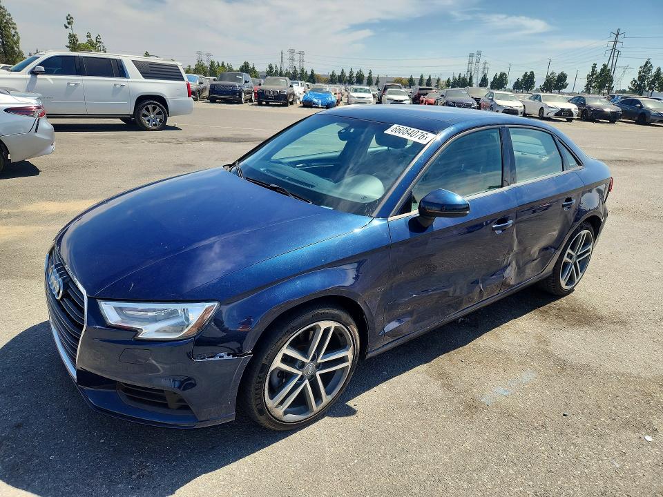 2018 Audi A3 VIN WAUAUGFF6J1010263 COPART salvage auction — SIDE, Salvage Title, sold $2,350 on 2026-10-09 (photo 1)