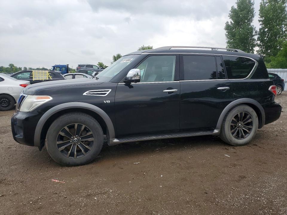 2017 Nissan Armada VIN JN8AY2NE7H9704821 — COPART salvage auction photo