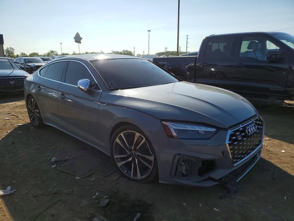 2022 Audi S5 VIN WAUC4CF55NA034715 COPART salvage auction — FRONT END, Mi - Dis/Dlr/Exp Only Salvage Title, sold $8,600 on 2026-08-14 (photo 4)