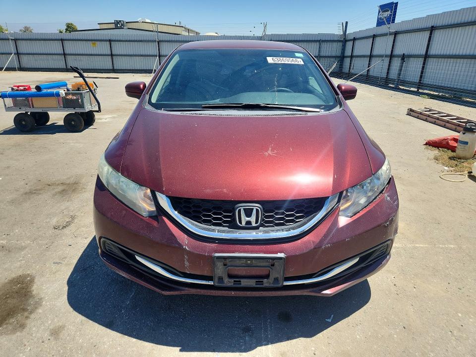 2015 Honda Civic VIN 19XFB2F5XFE704029 COPART salvage auction — REAR END, Ca - Salvage Certificate, sold $1,100 on 2026-08-21 (photo 5)