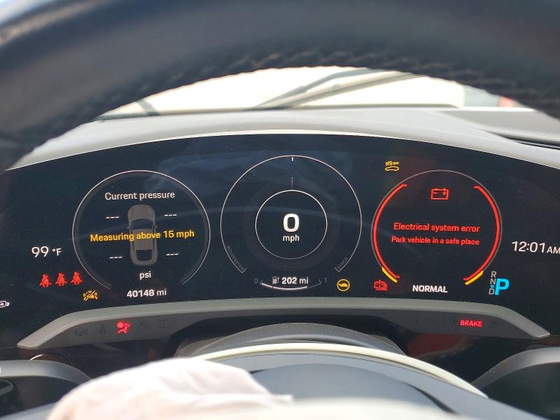 2021 Porsche Taycan VIN WP0AA2Y15MSA16721 COPART salvage auction — FRONT END, Salvage Title, sold $23,900 on 2026-09-21 (photo 9)