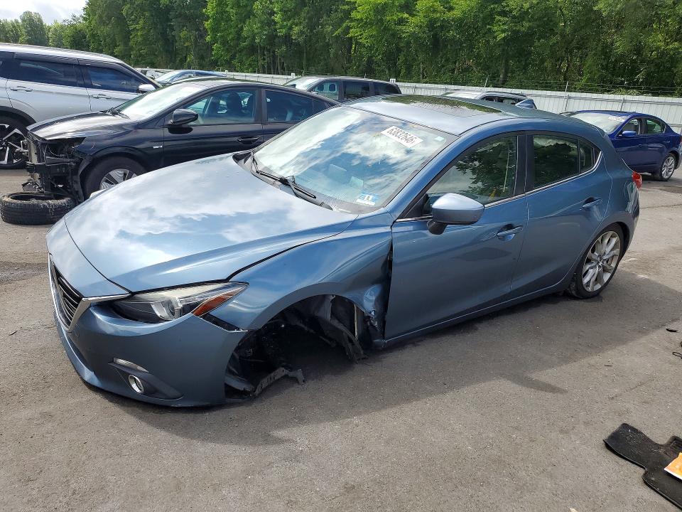 2016 Mazda 3 VIN JM1BM1N32G1355018 COPART salvage auction — FRONT END, Nj - Cert Of Title-Salvage, sold $1,250 on 2026-08-23 (photo 1)