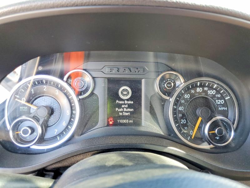 2019 Ram 1500 VIN 1C6RREGT1KN612182 COPART salvage auction — REAR END, Ca - Salvage Certificate, sold $6,500 on 2026-08-21 (photo 9)