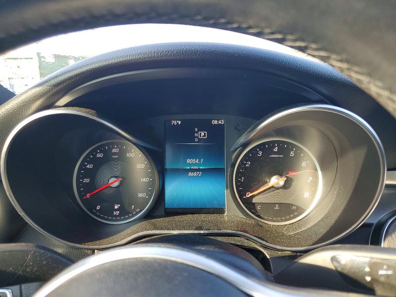 2020 Mercedes-benz C-klasse VIN WDDWF8EB3LR543429 COPART salvage auction — MINOR DENT/SCRATCHES, Wv - Certificate Of Title (P), sold $10,100 on 2026-08-12 (photo 9)