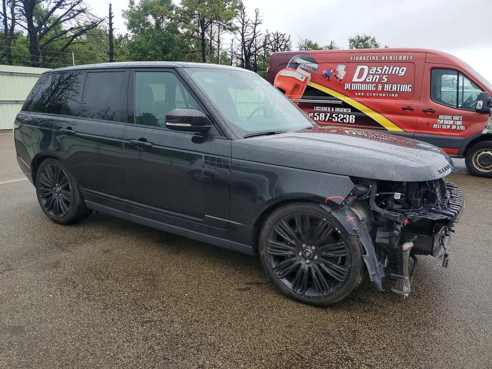 2021 Land rover RANGE ROVER VIN SALGS2SE4MA457142 COPART salvage auction — FRONT END, NY - MV-907A SALVAGE CERTIFICATE, sold $20,700 on 2026-09-16 (photo 4)