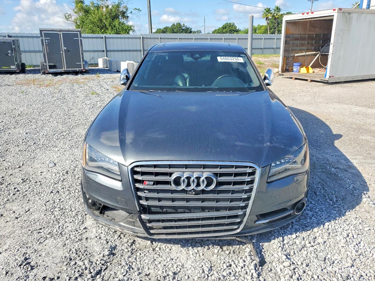 2014 Audi S8 VIN WAUD2AFD1EN007994 COPART salvage auction — Front End, VA - CERTIFICATE OF TITLE, sold $8,900 on 2026-09-15 (photo 5)