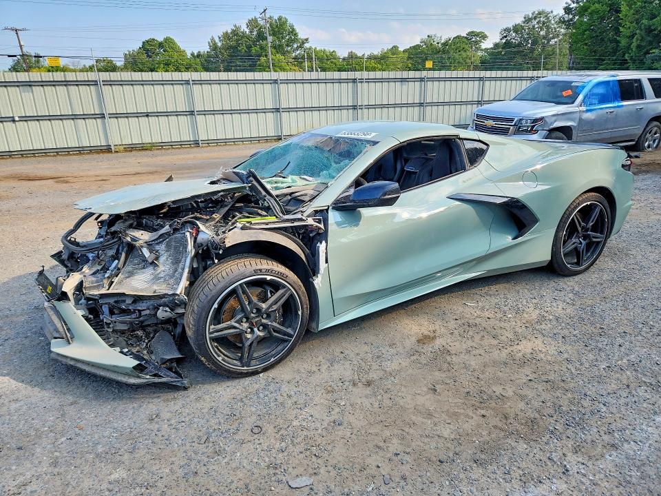 2024 Chevrolet Corvette VIN 1G1YB2D47R5125169 COPART salvage auction — FRONT END, La - Permit To Sell-Salvage Vehicle, sold $17,200 on 2026-08-13 (photo 1)