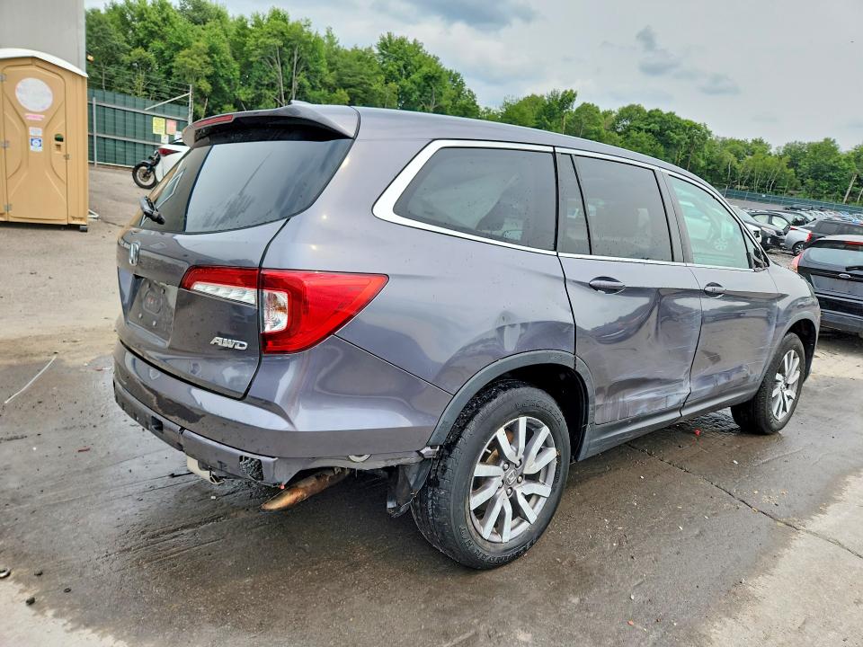 2019 Honda Pilot VIN 5FNYF6H5XKB076592 COPART salvage auction — FRONT END, Pa - Certificate Of Salvage, sold $1,600 on 2026-09-09 (photo 3)
