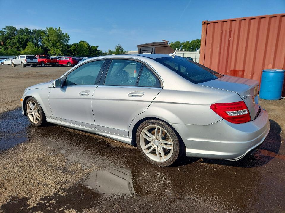2012 Mercedes-benz C-klasse VIN WDDGF8BB6CR227743 COPART salvage auction — REAR END, Ct - Cert Of Title-Salvage, sold $1,700 on 2026-08-18 (photo 2)