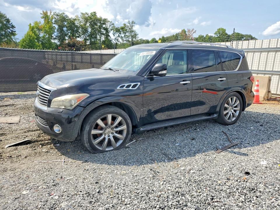 2012 Infiniti Qx56 VIN JN8AZ2ND5C9715328 COPART salvage auction — SIDE, Oh - Certificate Of Title, sold $1,350 on 2026-09-14 (photo 1)