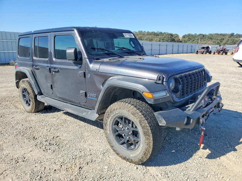 2024 Jeep Wrangler / VIN 1C4RJXN65RW195159 COPART salvage auction — SIDE, Ca - Salvage Certificate, sold $16,200 on 2026-09-18 (photo 4)