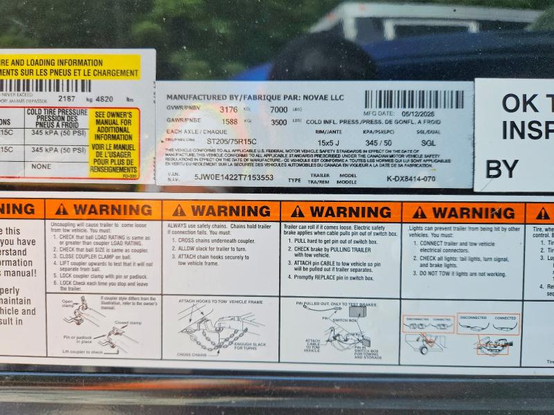 2026 Look Unknown VIN 5JW0E1422T7153553 COPART salvage auction — MINOR DENT/SCRATCHES, TN - CERTIFICATE OF TITLE (P), sold $2,550 on 2026-09-18 (photo 9)