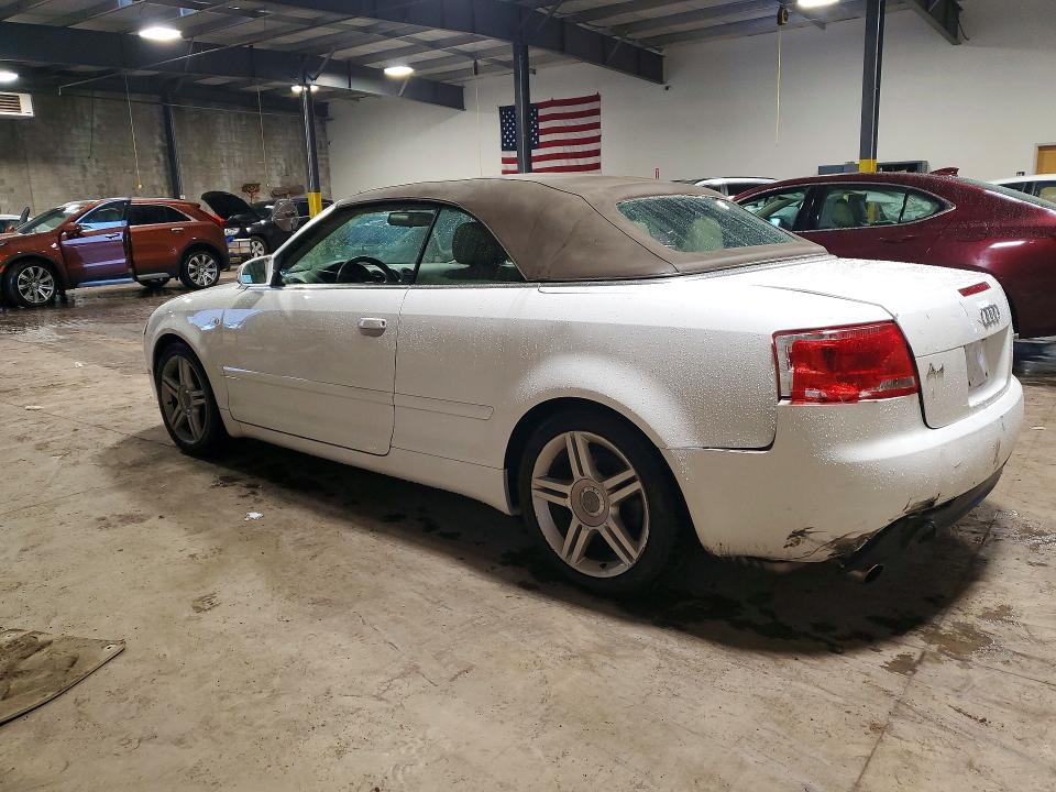 2007 Audi A4 VIN WAUDF48H07K032587 COPART salvage auction — FRONT END, PA - CERTIFICATE OF SALVAGE, sold $15 on 2026-08-19 (photo 2)