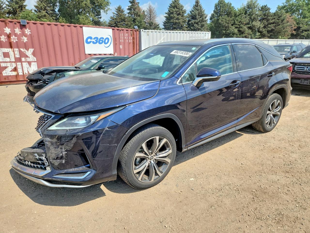 2021 Lexus RX 350 VIN 2T2HZMDAXMC287275 — COPART salvage auction photo