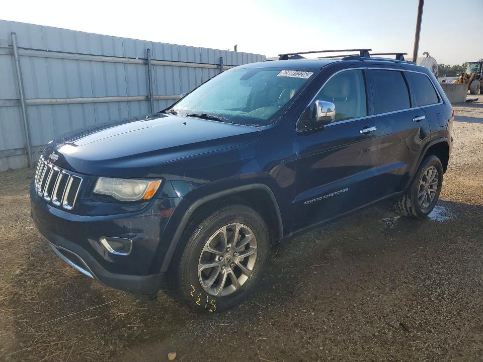 2014 Jeep Grand cherokee VIN 1C4RJFBG2EC156418 COPART salvage auction — FRONT END, CA - DIS/DLR/EXP ONLY CLEAN TITLE (P), sold $3,150 on 2026-08-18 (photo 1)