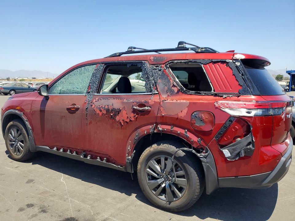 2023 Nissan Pathfinder VIN 5N1DR3BC7PC221518 COPART salvage auction — BURN, CA - SALVAGE CERTIFICATE, sold $8,500 on 2026-09-04 (photo 2)
