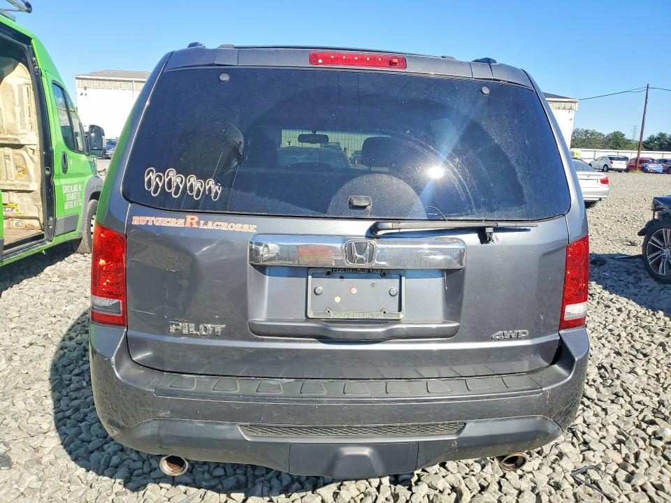 2013 Honda Pilot VIN 5FNYF4H54DB034460 COPART salvage auction — MINOR DENT/SCRATCHES, Nj - Certificate Of Title, sold $1,350 on 2026-09-06 (photo 6)
