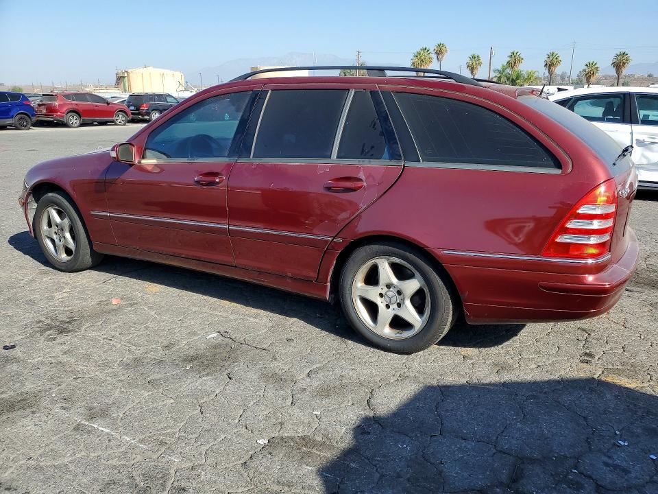 2002 Mercedes-benz C class VIN WDBRH64J32F116944 COPART salvage auction — REAR END, CA - SALVAGE CERTIFICATE, sold $275 on 2026-08-10 (photo 2)
