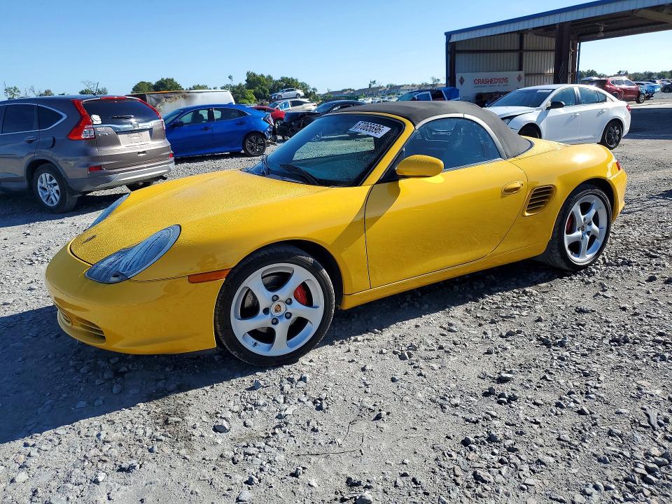 2003 Porsche Boxster VIN WP0CB29823U662090 — COPART salvage auction photo