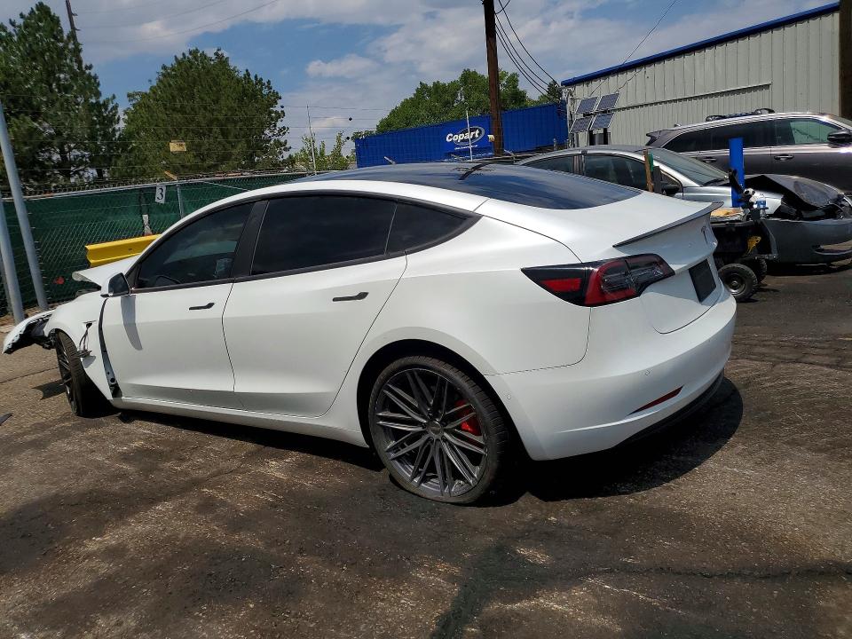 2020 Tesla Model 3 VIN 5YJ3E1EC8LF642138 COPART salvage auction — FRONT END, Co - Certificate Of Title, sold $750 on 2026-08-27 (photo 2)