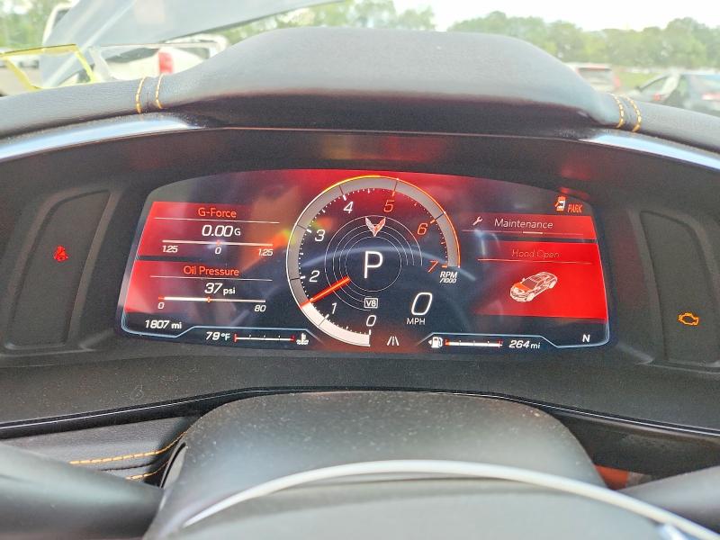 2024 Chevrolet Corvette VIN 1G1YB2D41R5111459 COPART salvage auction — FRONT END, NY - MV-907A SALVAGE CERTIFICATE, sold $32,500 on 2026-09-08 (photo 9)