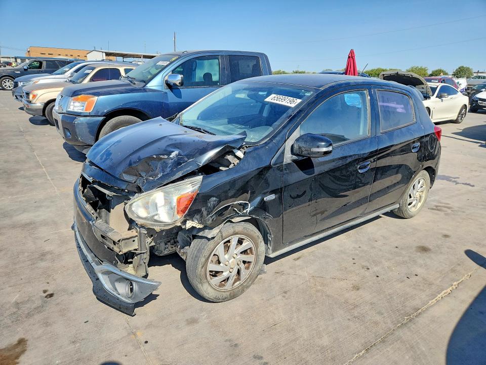 2017 Mitsubishi Mirage VIN ML32A4HJXHH005636 COPART salvage auction — FRONT END, Salvage Title, sold $1,200 on 2026-09-14 (photo 1)