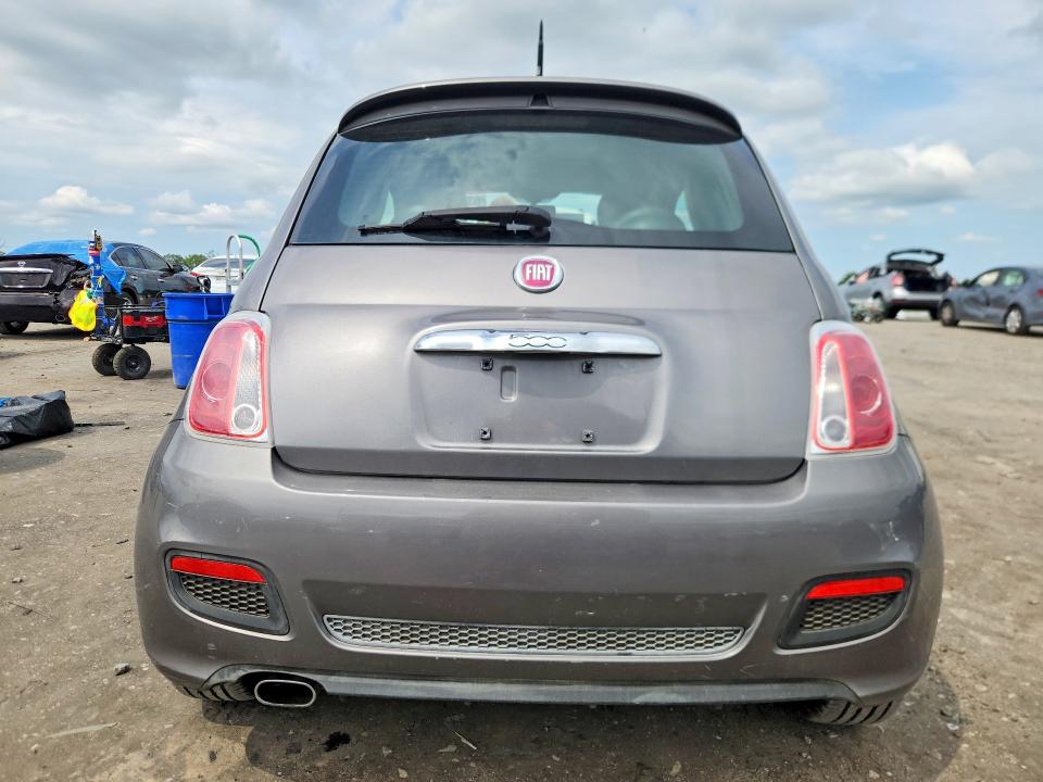 2012 Fiat 500 VIN 3C3CFFBR9CT254103 COPART salvage auction — SIDE, Va - Certificate Of Title, sold $550 on 2026-08-19 (photo 6)