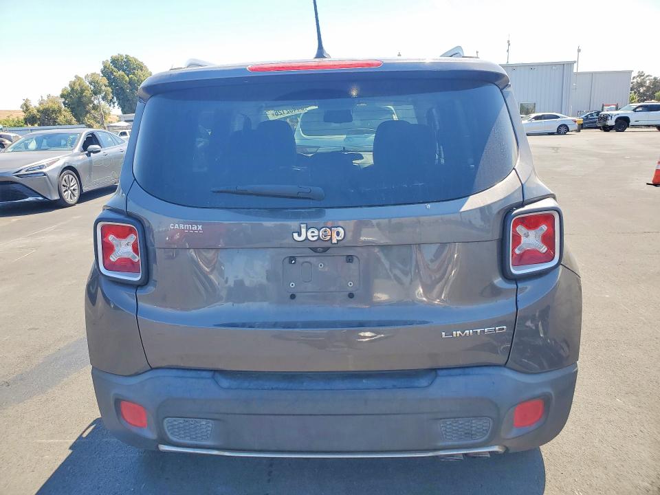 2016 Jeep Renegade VIN ZACCJADT2GPC73918 COPART salvage auction — FRONT END, Ca - Salvage Certificate, sold $1,750 on 2026-08-17 (photo 6)