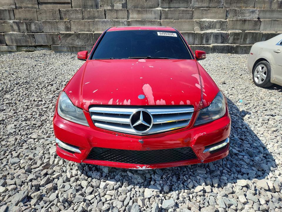 2013 Mercedes-benz C-klasse VIN WDDGF4HB5DA790850 COPART salvage auction — VANDALISM, OH - CERT OF TITLE-REBUILT SALVAGE, sold $550 on 2026-08-21 (photo 5)