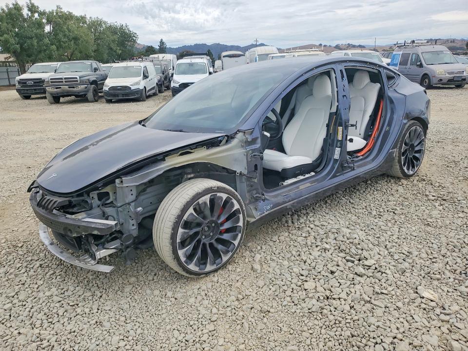 2022 Tesla Model 3 VIN 5YJ3E1EC9NF312138 — COPART salvage auction photo