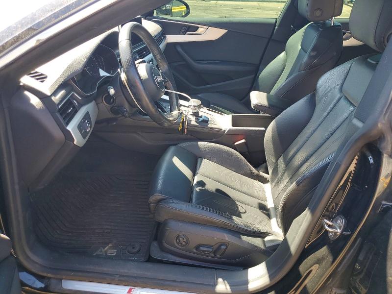 2018 Audi A5 VIN WAUENCF59JA047483 COPART salvage auction — FRONT END, Salvage Title, sold $7,000 on 2026-08-25 (photo 7)