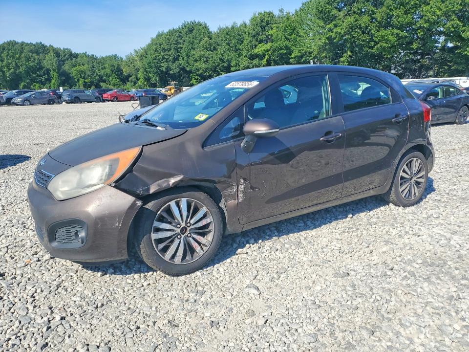 2012 Kia Rio VIN KNADN5A32C6011069 COPART salvage auction — FRONT END, Ma - Cert Of Title-Reconstrctd Coll, sold $375 on 2026-09-09 (photo 1)