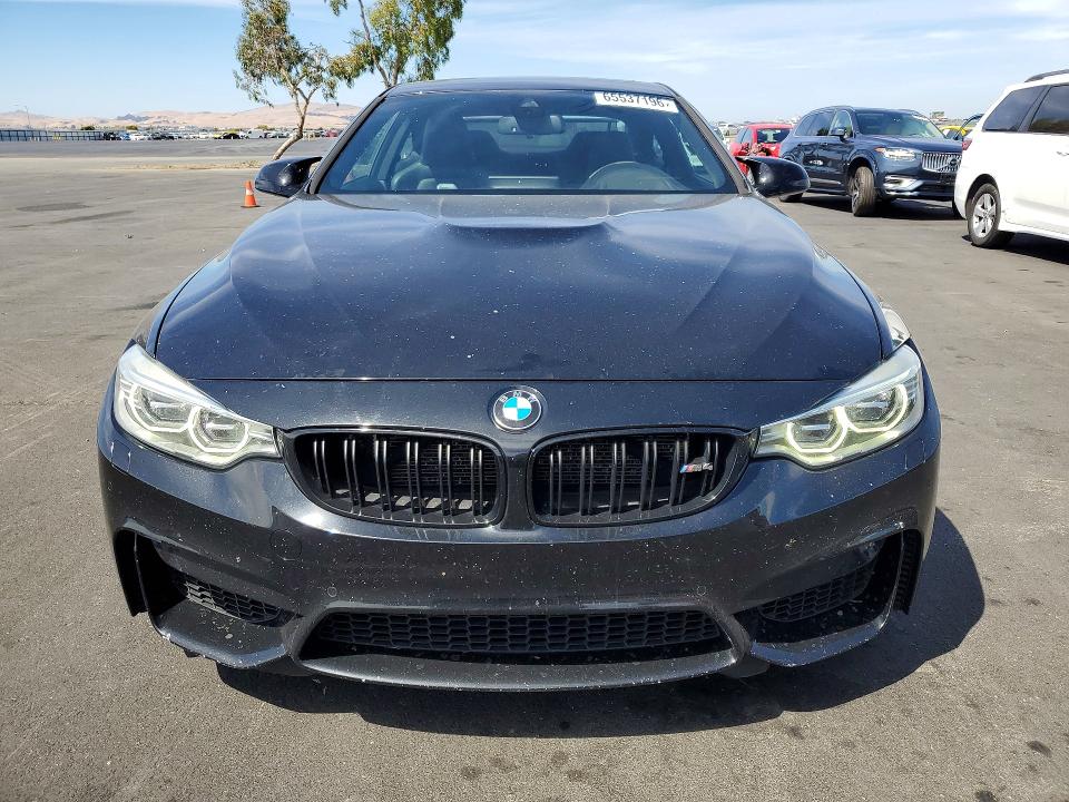 2016 BMW M4 VIN WBS3R9C5XGK337958 COPART salvage auction — SIDE, CA - SALVAGE CERTIFICATE, sold $19,700 on 2026-08-24 (photo 5)