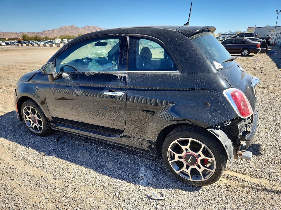 2015 Fiat 500 VIN 3C3CFFBR2FT642729 COPART salvage auction — FRONT END, Nv - Salvage Title, sold $400 on 2026-10-01 (photo 2)
