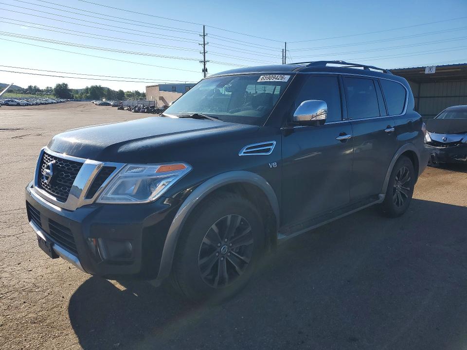 2017 Nissan Armada VIN JN8AY2NC0H9509531 — COPART salvage auction photo