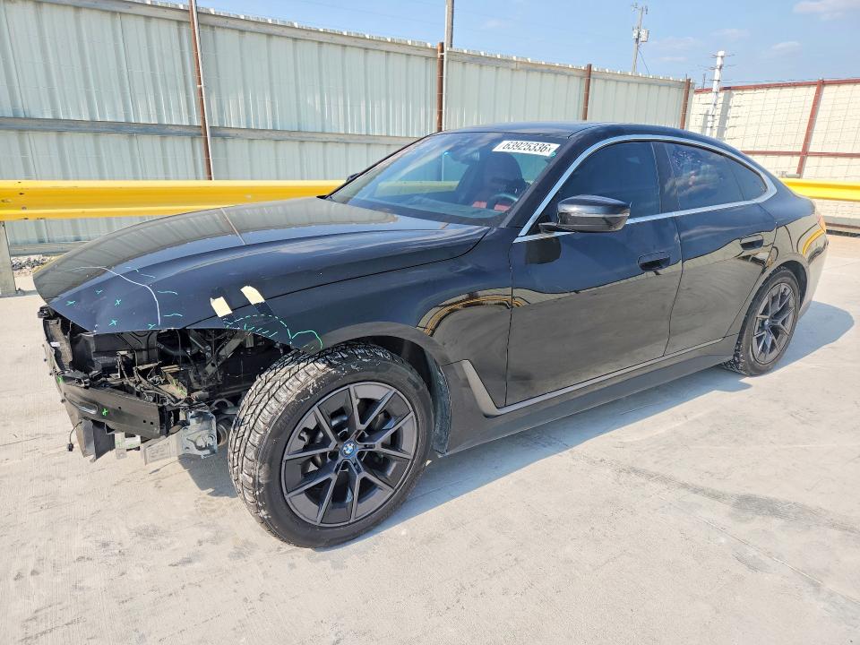 2024 BMW I4 VIN WBY73AW0XRFS58389 — COPART salvage auction photo