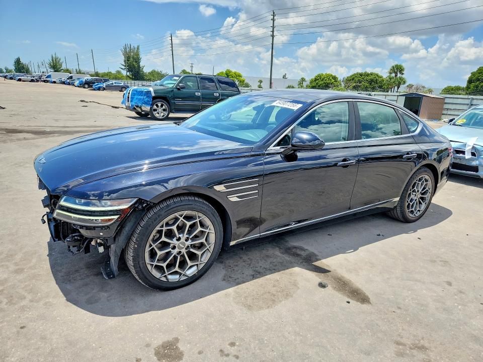 2021 Genesis G80 VIN KMTGB4SC7MU046304 — COPART salvage auction photo