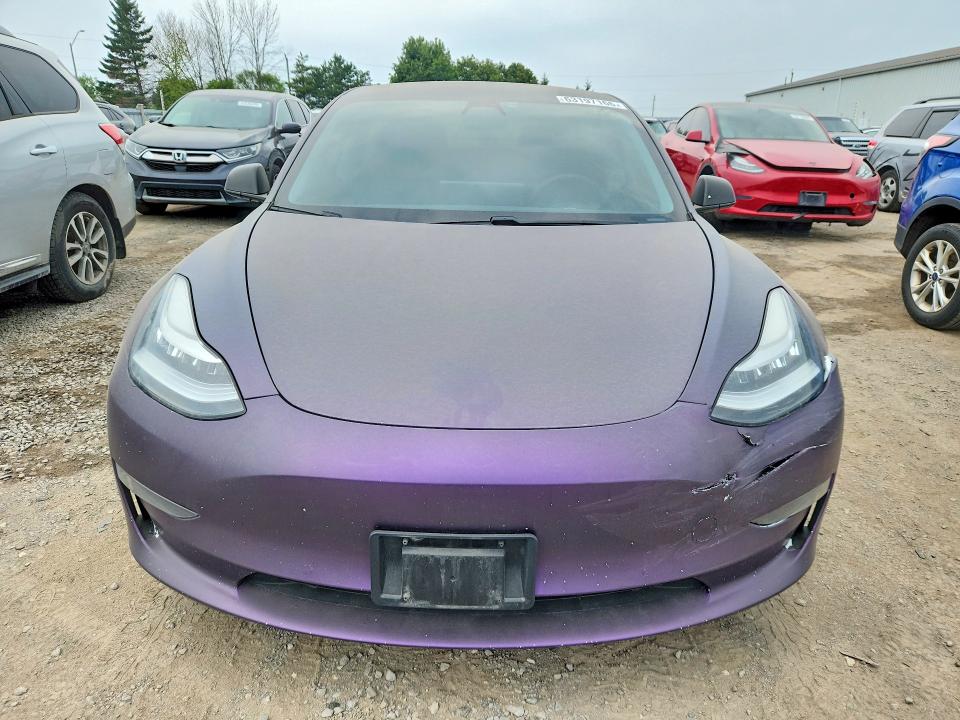 2020 Tesla Model 3 VIN 5YJ3E1EA3LF603729 COPART salvage auction — SIDE, ON - PERMIT NO BRAND - UNFIT, sold $7,700 on 2026-08-25 (photo 5)