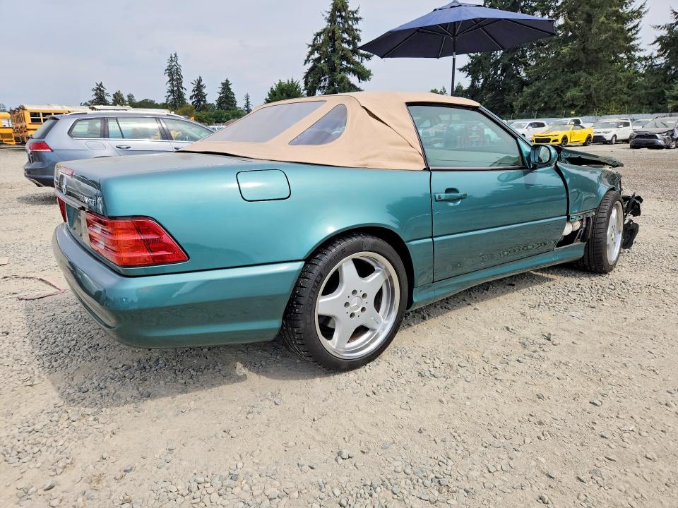 1999 Mercedes-benz Sl-class VIN WDBFA76F2XF173343 COPART salvage auction — FRONT END, WA - BILL OF SALE, sold $10,400 on 2026-08-28 (photo 3)