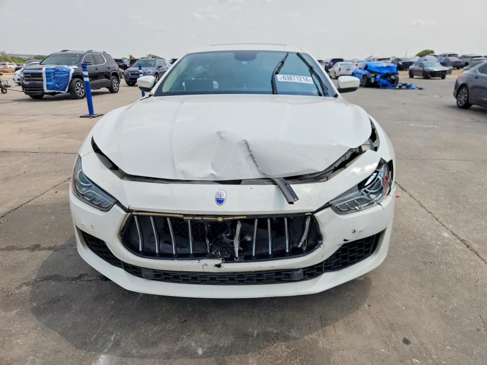2020 Maserati Ghibli VIN ZAM57XSA7L1344418 COPART salvage auction — FRONT END, Tx - Salvage Vehicle Title, sold $4,650 on 2026-08-17 (photo 5)