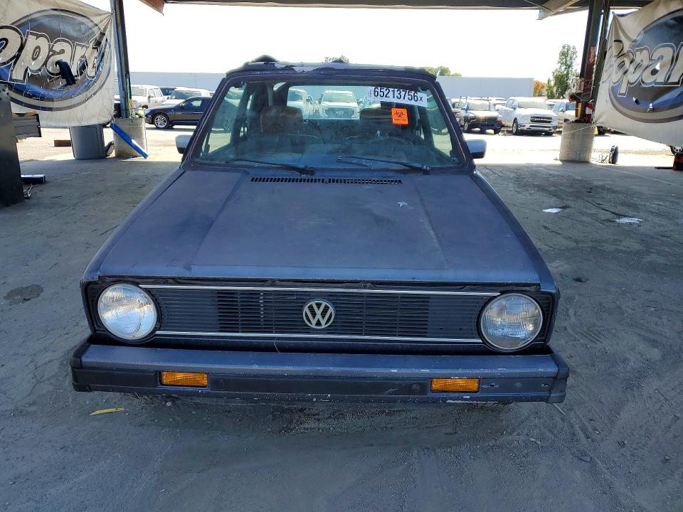 1987 Volkswagen Cabriolet VIN WVWCA015XHK006361 COPART salvage auction — ROOF, CA - DIS/DLR/EXP ONLY CLEAN TITLE, sold $175 on 2026-08-18 (photo 5)