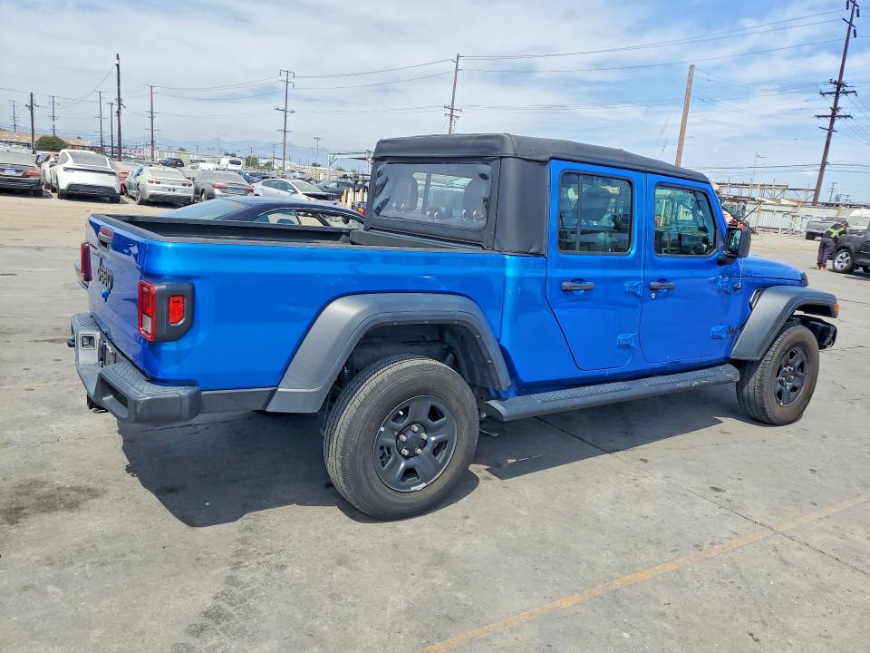 2023 Jeep Gladiator VIN 1C6HJTAG6PL559601 COPART salvage auction — FRONT END, CA - SALVAGE CERTIFICATE (P), sold $12,100 on 2026-08-31 (photo 3)