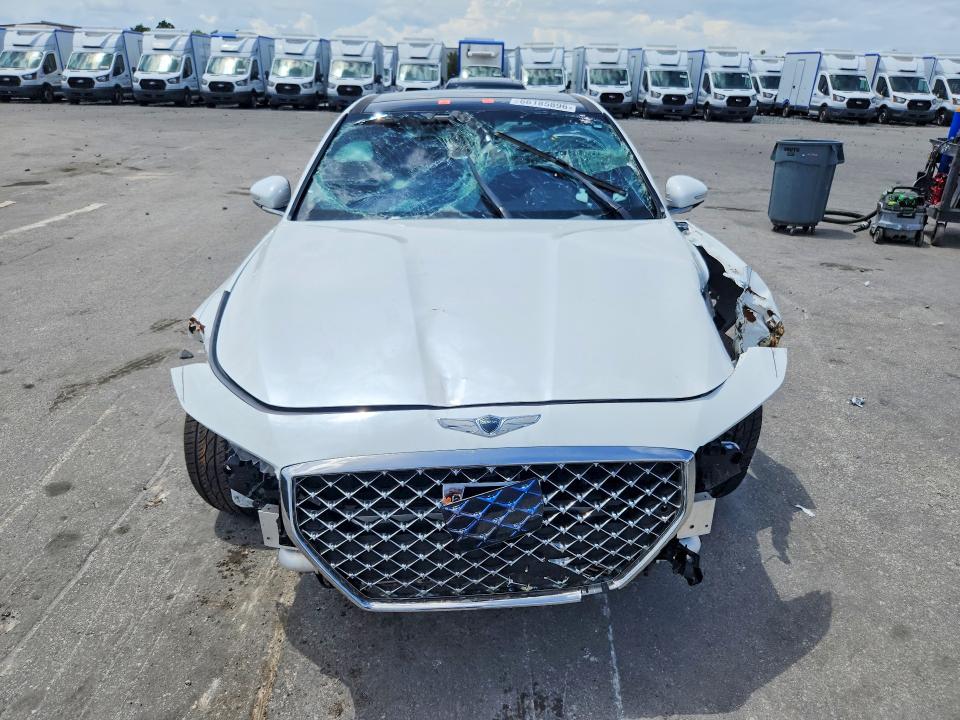 2021 Genesis G70 VIN KMTG34LA3MU067208 COPART salvage auction — FRONT END, FL - CERTIFICATE OF TITLE, sold $6,100 on 2026-09-24 (photo 5)