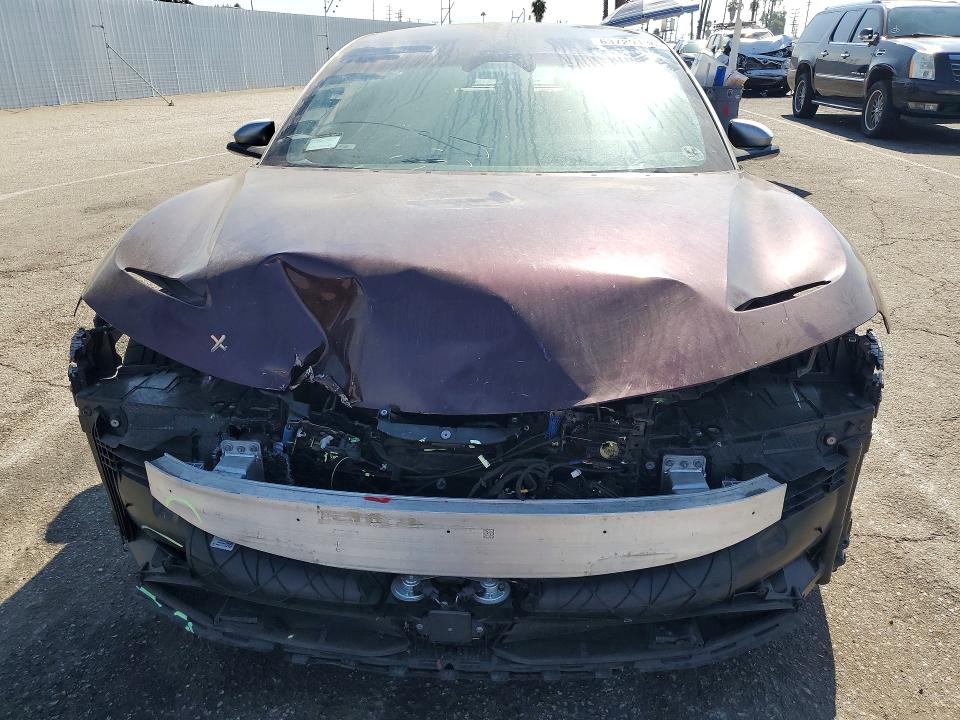 2022 Lucid Air VIN 50EA1GBA1NA002000 COPART salvage auction — FRONT END, Ca - Salvage Certificate, sold $9,600 on 2026-09-25 (photo 5)