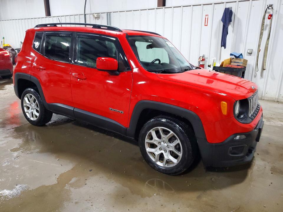 2016 Jeep Renegade VIN ZACCJBBT7GPD56446 COPART salvage auction — FRONT END, Pa - Certificate Of Salvage, sold $2,200 on 2026-08-19 (photo 4)