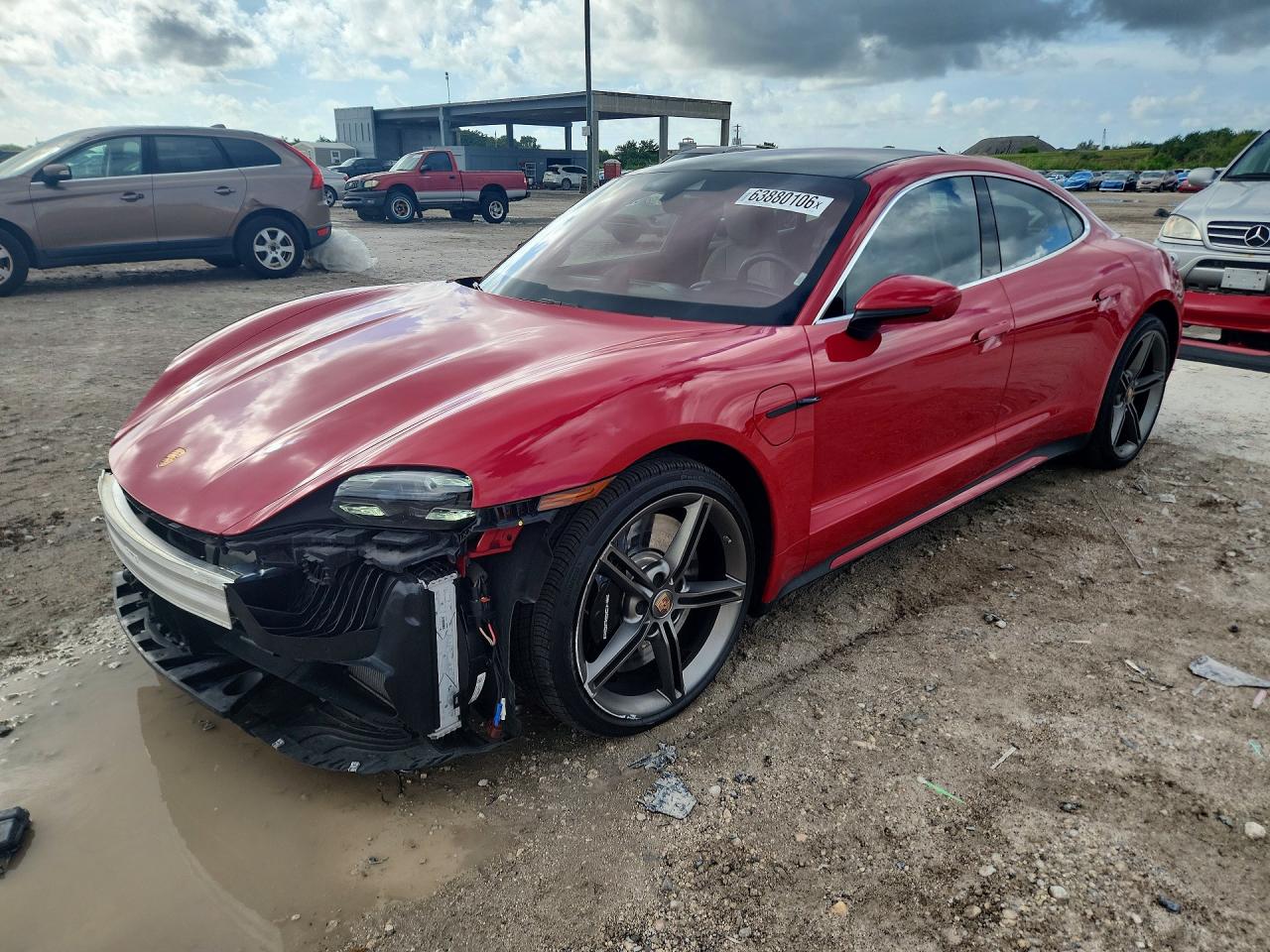2020 Porsche Taycan VIN WP0AC2Y11LSA71398 — COPART salvage auction photo