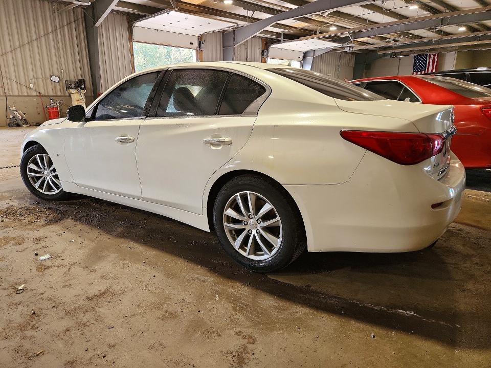 2015 Infiniti Q50 VIN JN1BV7AR8FM401848 COPART salvage auction — FRONT END, Pa - Cert Of Title, sold $525 on 2026-09-02 (photo 2)