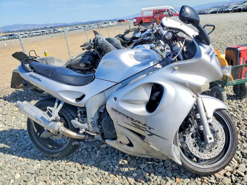 2003 Triumph motorcycle Sprint st VIN SMT600FV73J168585 COPART salvage auction — FRONT END, CA - SALVAGE CERTIFICATE, sold $10 on 2026-09-03 (photo 1)