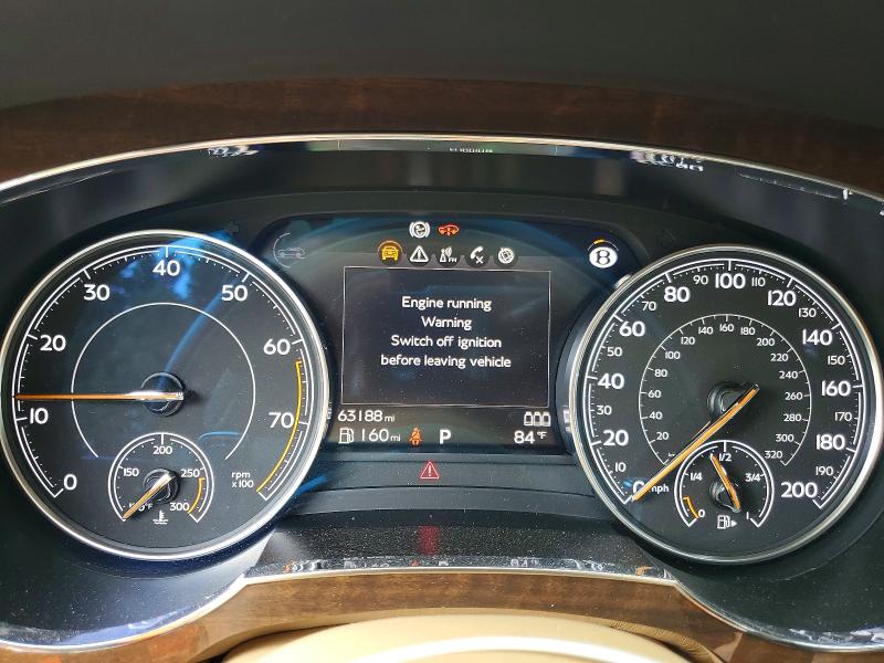 2018 Bentley Bentayga VIN SJAAC2ZV6JC018686 COPART salvage auction — FRONT END, GA - CERT OF TITLE-SALVAGE, sold $23,000 on 2026-09-04 (photo 9)